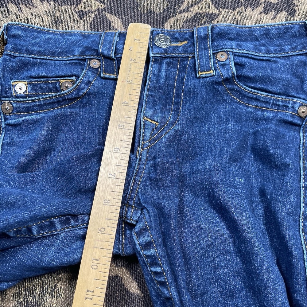 Vtg True Religion Jeans Womens Size 27 Blue Hi Rise Legging Embroidered USA - Picture 6 of 10